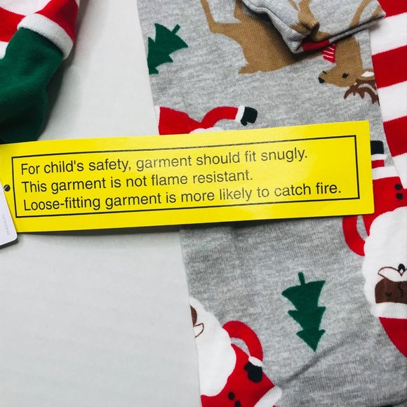 2 Set Pack 4 Piece Just One You Made By Carter's Boy's 4T Dark Santa Pajama New - Picture 14 of 16